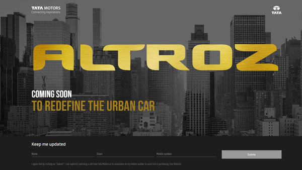 Tata Altroz Official Website Launched