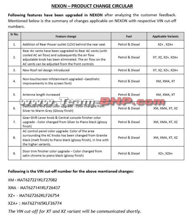 Tata Updates Nexon With New Interior Features
