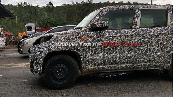 Mahindra TUV300 Plus BS6 Spy Pics: New BS-VI Compliant TUV300 Plus Spotted Testing Ahead Of Launch