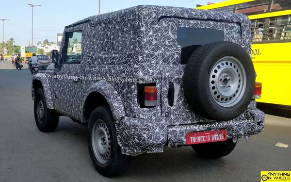 The Mahindra Thar 2020 Production Version Spied Ahead Of Launch Early Next Year
