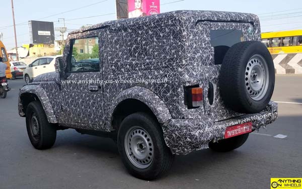 The Mahindra Thar 2020 Production Version Spied Ahead Of Launch Early Next Year