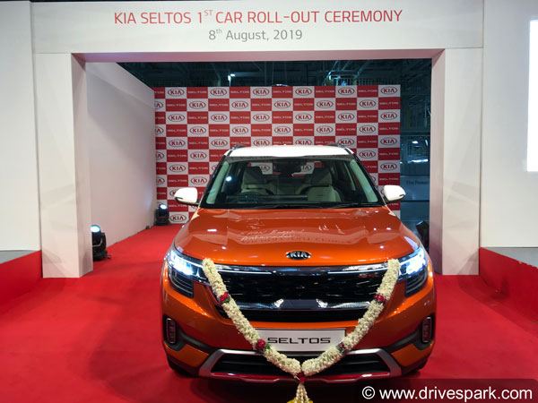Kia Seltos Production Begins: Rolls Out First Customer SUV From Anantapur Plant