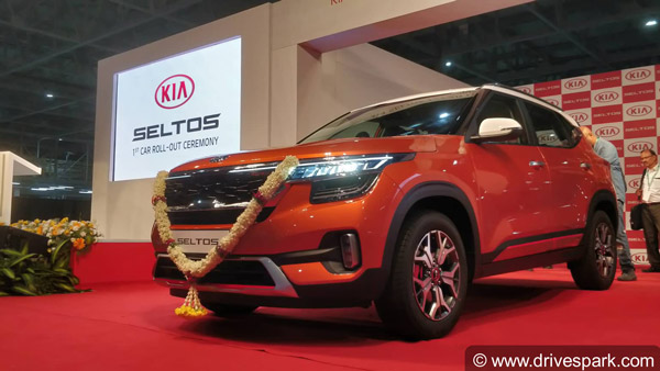Kia Seltos Production Begins: Rolls Out First Customer SUV From Anantapur Plant