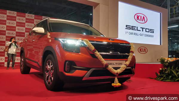 Kia Seltos Production Begins: Rolls Out First Customer SUV From Anantapur Plant
