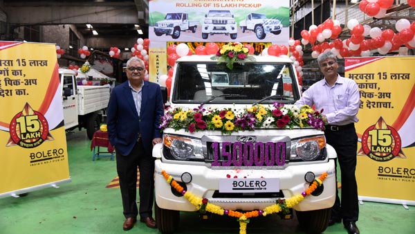Mahindra Bolero Pick-Up Range Crosses 15 Lakh Production Unit; New Milestone Added