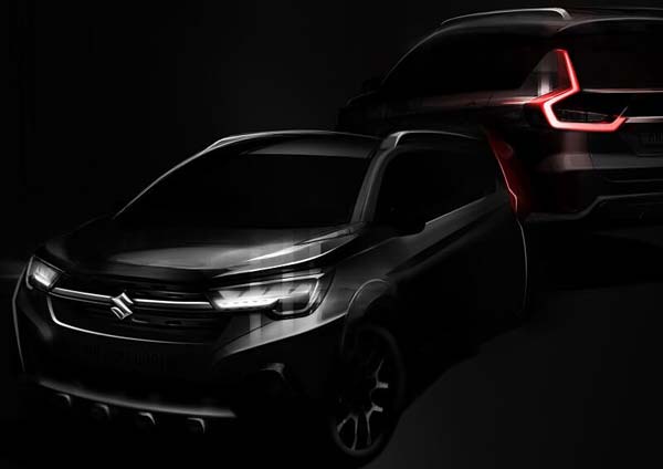 Maruti Suzuki XL6 MPV Teased: Premium 6-Seater MPV Official Design Sketches Revealed Ahead Of Launch