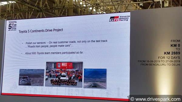 Toyota Five Continents Drive 2019: India To Vietnam Expedition Flagged Off In Bangalore