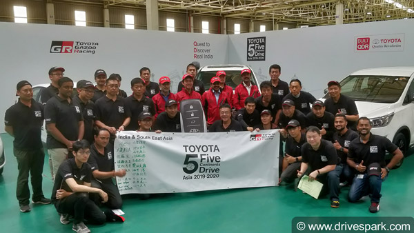 Toyota Five Continents Drive 2019: India To Vietnam Expedition Flagged Off In Bangalore