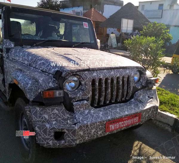 Spy Pics: New Mahindra Thar (2020) Spied Again Ahead Of India Launch Next Year