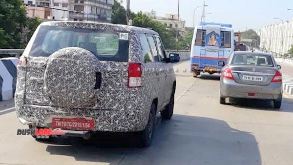 Spy Pics: Mahindra TUV300 Plus (2020) Spied Testing In India Ahead Of Its Launch Next Year