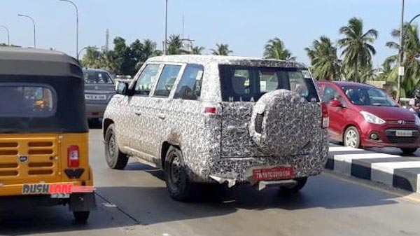 Spy Pics: Mahindra TUV300 Plus (2020) Spied Testing In India Ahead Of Its Launch Next Year