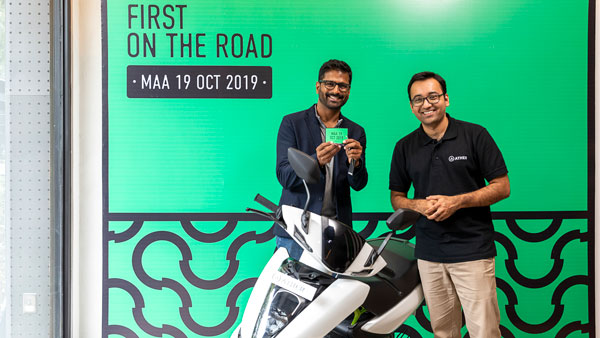 Ather 450 Chennai Deliveries Begin: Also Offers Ather Dot Charger For First 100 Customers