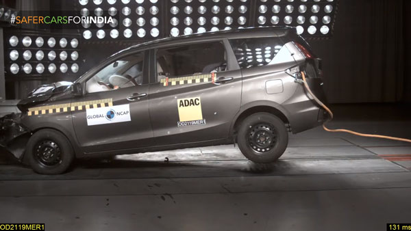 Maruti Ertiga Scores Three Stars At Global NCAP Crash Tests: Details