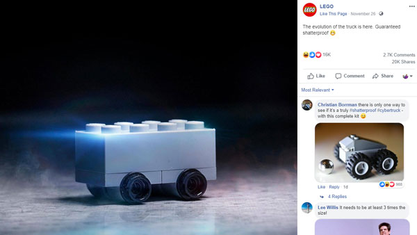 Tesla Cybertruck Gets Trolled By Lego, Durex, Revzani Motors & Others