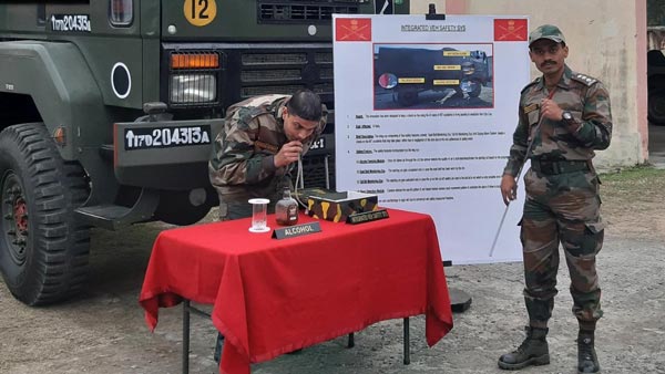 Indian Army Builds System To Check Drunk Driving And Not Wearing Seat Belts