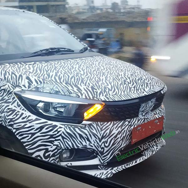 Spy Pics: Tata Tigor Facelift Spotted Testing Again
