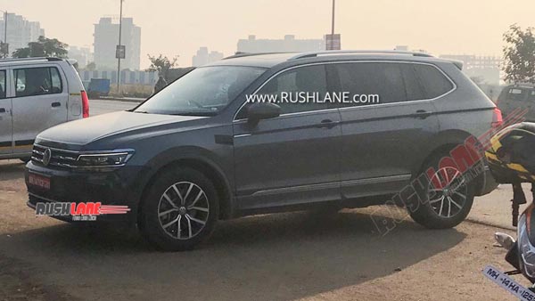 Spy Pics: Volkswagen Tiguan AllSpace Spotted Testing Ahead Of India Launch