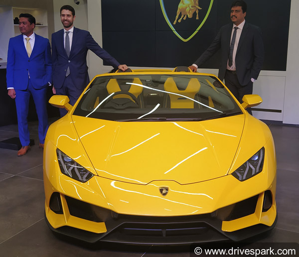 Lamborghini Inaugurates New Dealership At Bangalore: Showcases Huracan Evo Spyder At Opening