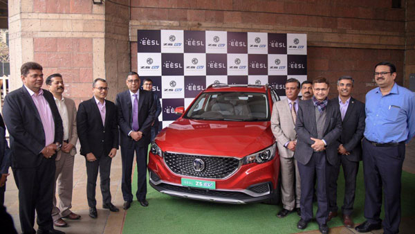 MG ZS Electric SUV Deliveries Begin: First Vehicle Delivered To EESL