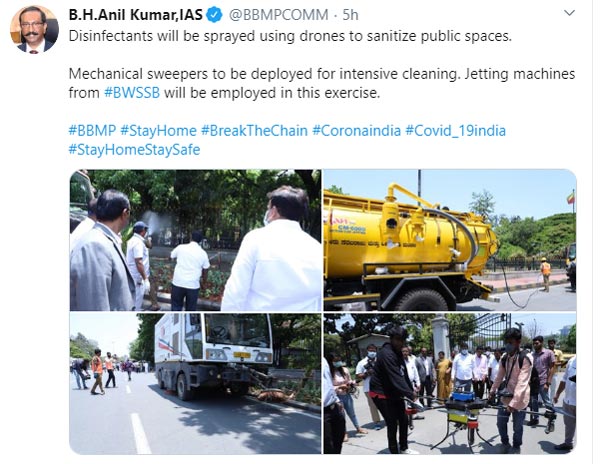 Drones Used In Different Cities To Disinfect Coronavirus Across India