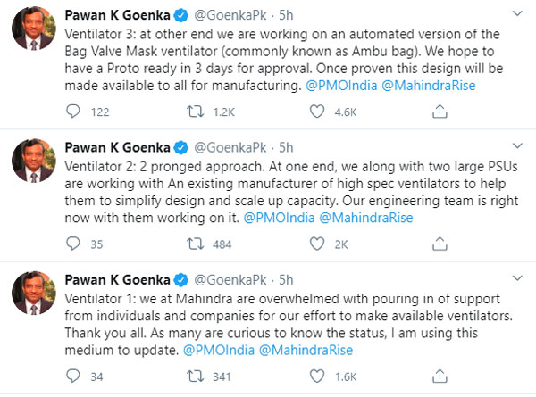 Mahindra Produces Ventilator Prototypes Within 48 Hours To Support Covid-19 Containment In India 