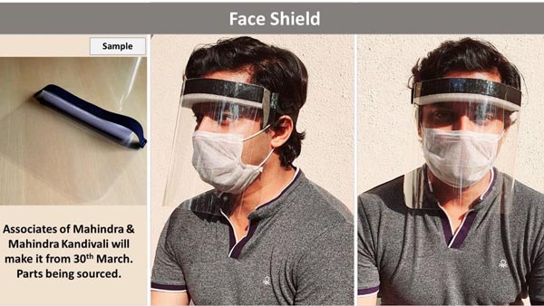 Mahindra Starts Manufacturing New Face Shields — Protection Against COVID-19