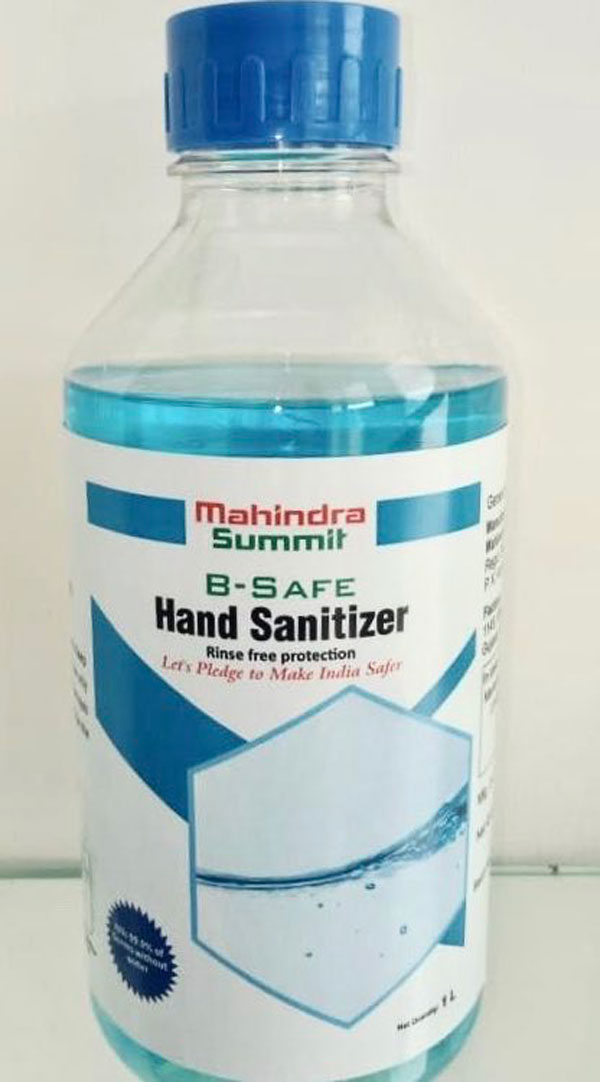 Mahindra Producing Hand Sanitizers To Fight COVID-19 Pandemic