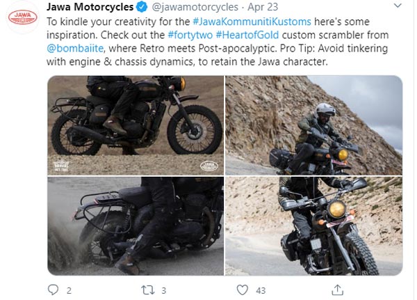 Jawa Forty Two Modified By Bombay Custom Works: An Anywhere, Any Time Motorcycle