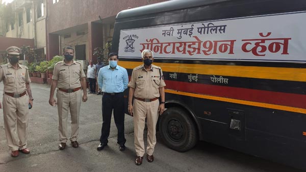 Mumbai Police Turn Their Vans Into Sanitisation Units