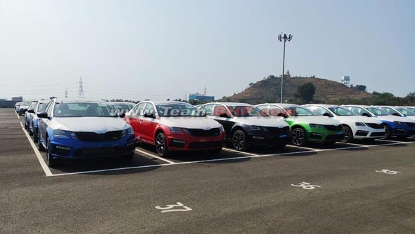 Skoda Octavia RS 245 Rallye Green Spotted With Other Colours At Dockyard