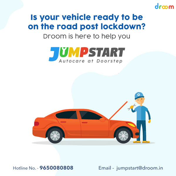 Droom Jumpstart Doorstep Vehicle Service Announced For Bikes, Scooters & Cars