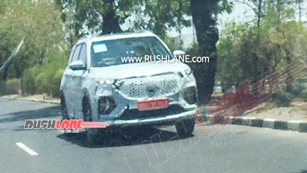 Spy Pics: MG Hector Plus Spotted Testing Ahead Of Launch