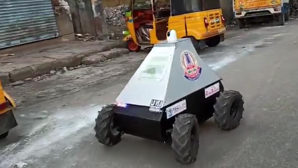 Chennai Police Deploy Remote Control Robot In Containment Zones To Ensure Lockdown Regulations Are Being Followed