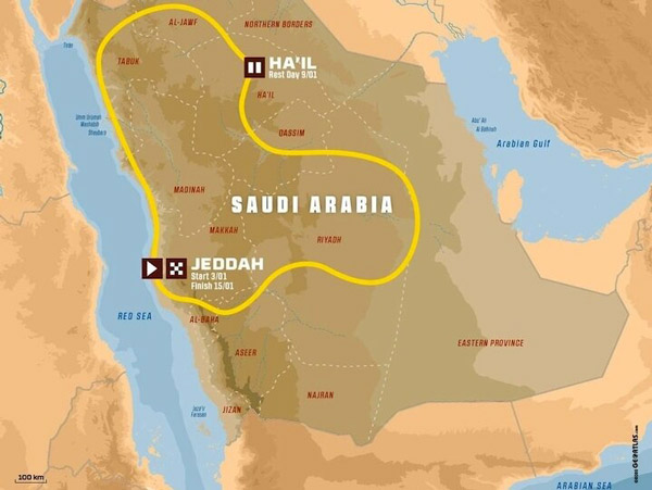 Dakar 2021 Route Announced: Will Be Held Between January 3 And 15 In Saudi Arabia