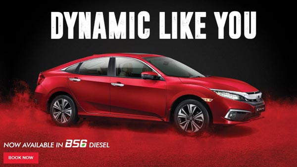 Honda Civic BS6 Diesel Bookings Start Ahead Of India Launch