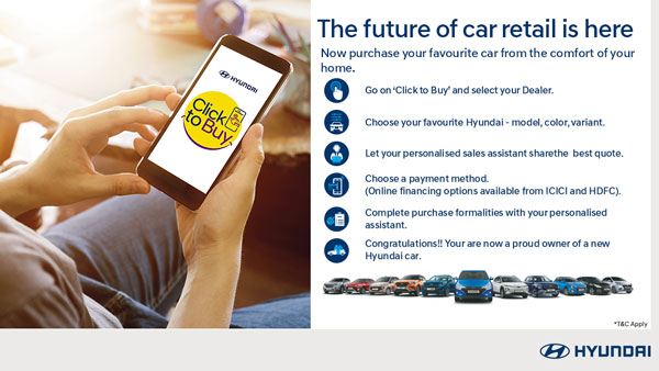 Hyundai, ICICI Partners To Offer Hassle-Free Finance On Click To Buy Online Sales Platform