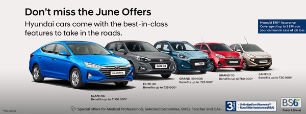 Hyundai Car Discounts In June 2020: Company Offering Big Discounts & Benefits Of Up To Rs 1 Lakh On Select Models