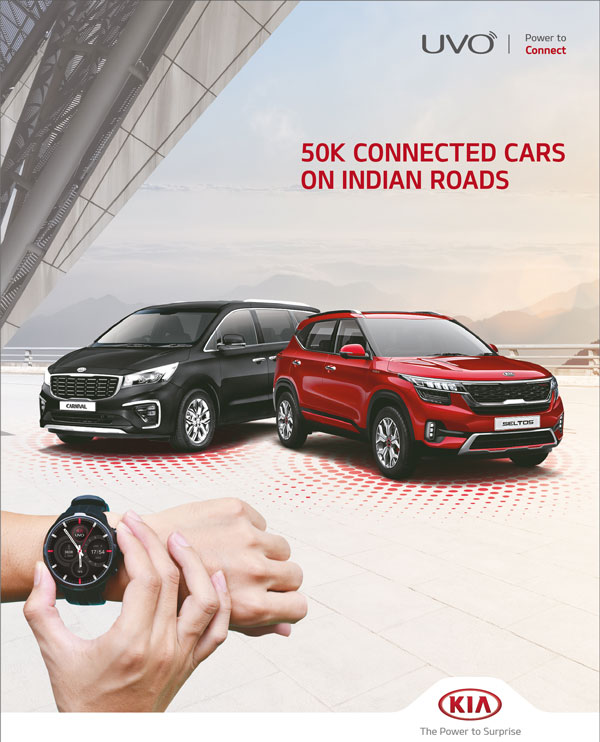 Kia Motors Sells Over 50,000 Connected Cars In India: New UVO Connect Features Introduced