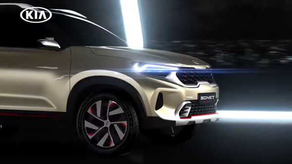 Kia Sonet Teased Ahead Of Global Unveil On August 7: Specs, Features & Other Details