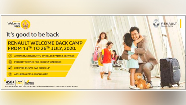 Renault India Launched Welcome Back Service Camp For Its Customers