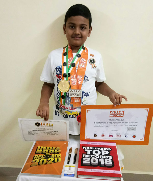 Chennai Kid Enters Asia Book Of Records