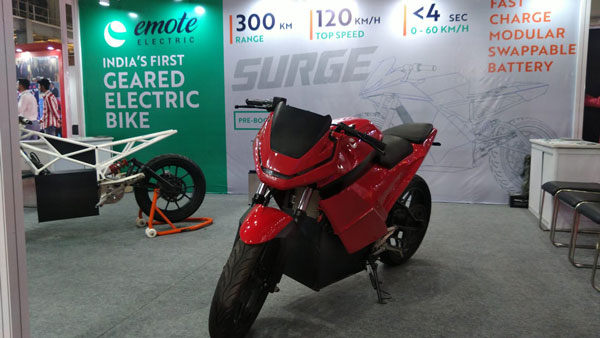 eMotion Surge Electric Motorcycle Spotted Testing In Coimbatore: Range, Specs, Features & Others Details