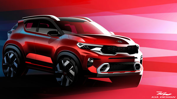 Kia Sonet Exterior & Interior Sketches Officially Revealed Ahead Of Global Premiere: Details