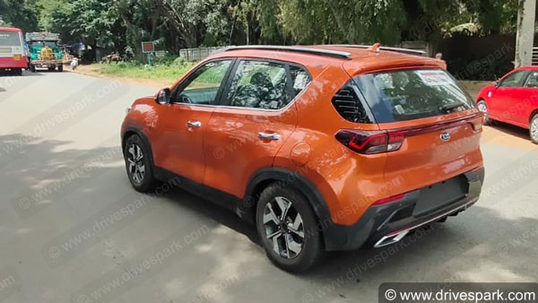 Spy Pics: Kia Sonet Spotted For The First Time Post Its World Premiere