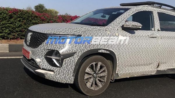 Spy Pics: MG Hector Plus Seven Seater SUV Spotted Testing Ahead Of Launch