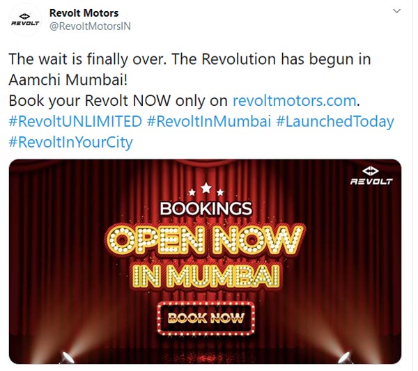 Revolt RV400 & RV300 Bookings Open In Mumbai: Price, Subscription & Other Details