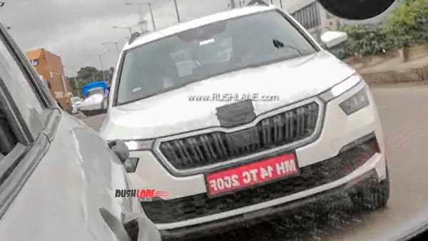 Spy Pics: Skoda Kamiq Likely Testing For Vision IN Development In India
