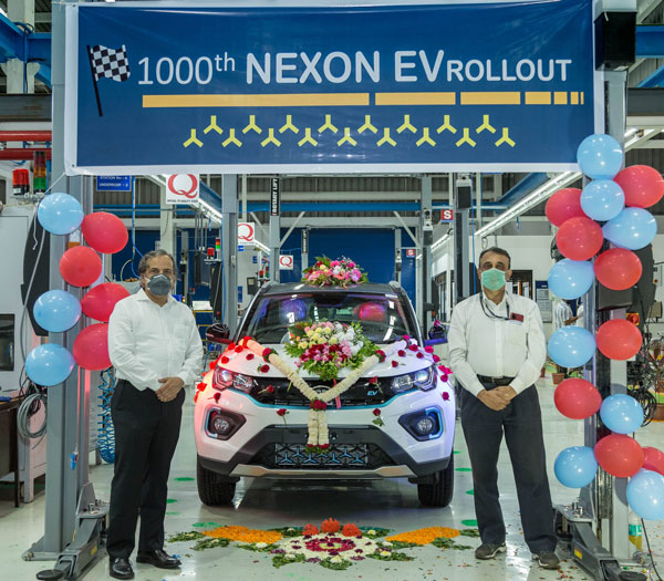 Tata Nexon EV Production Milestone Of 1000 Units: Occupies 62% Market Share In India’s Electric Car Segment