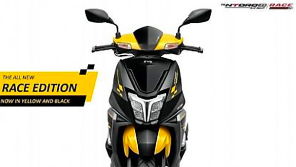 TVS Ntorq Race Edition In Yellow Paint Scheme Leaked Ahead Of Launch: Details
