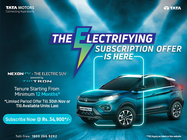 Tata Nexon EV Limited Time Subscription Offer Introduced: Prices, Tenure, & Other Details
